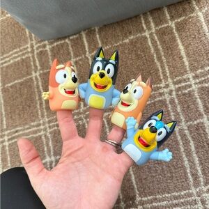 Bluey hand puppets